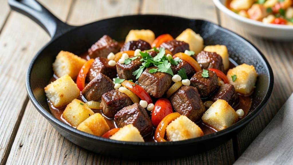 Beef and Tater Tots Recipe: Crispy Topped One-Pan Heartiness
