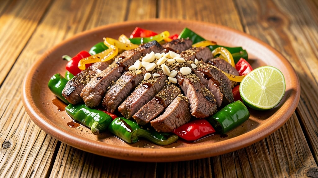 Air Fryer Beef Fajitas Recipe: Charred Steak and Peppers in 15 Minutes