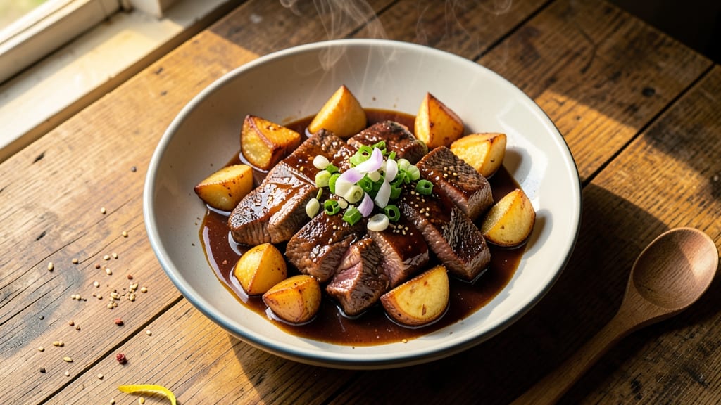 Asian Beef and Potatoes Recipe: Savory Stir-Fry With Caramelized Edges