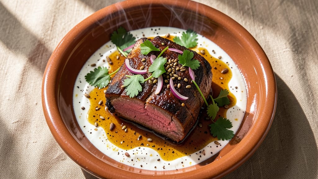 Arab Beef Recipe: Spiced Slow-Cooked Tender with Warm Za'atar Crunch