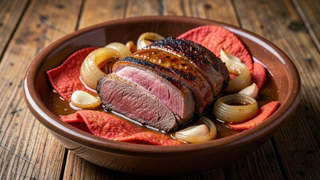 Baron of Beef Crock Pot Recipe: Tender Chunks With Crispy Tortilla Crowns