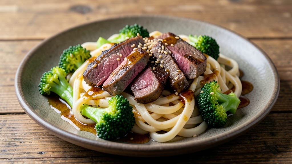 Beef and Broccoli Udon Noodles Recipe: Wok-Seared Savory with Silky Noodles