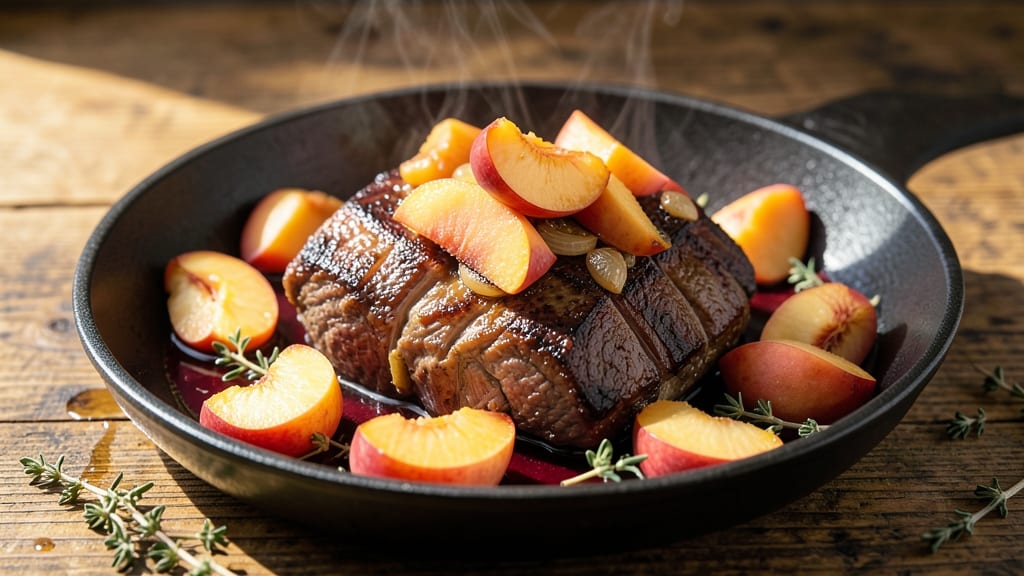Beef and Peaches Recipe: Sweet-Savory Stew With Caramelized Depth