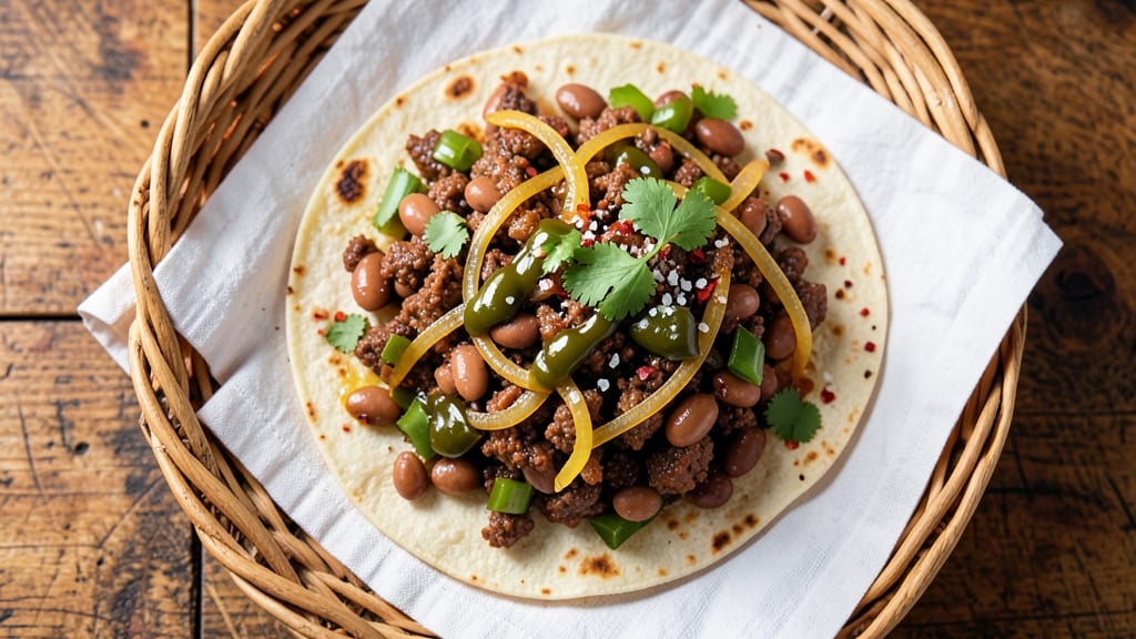 Beef Bean Green Chili Burritos Recipe: Smoky Tortilla-Wrapped Heat in 30 Minutes