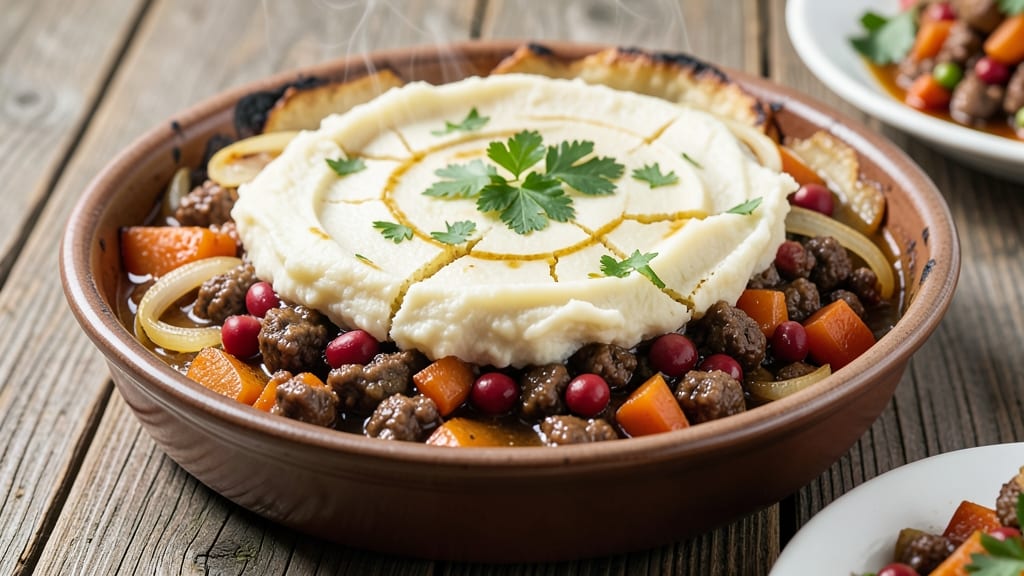 Beef and Potato Shepherd's Pie Recipe: Crispy Top, Savory Meat Filling