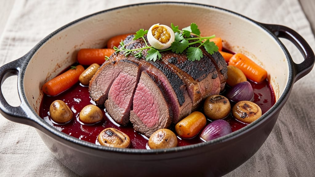 Anne Burrell's Beef Bourguignon Recipe: Wine-Reduced Sauce That Carries Deep Umami Flavor