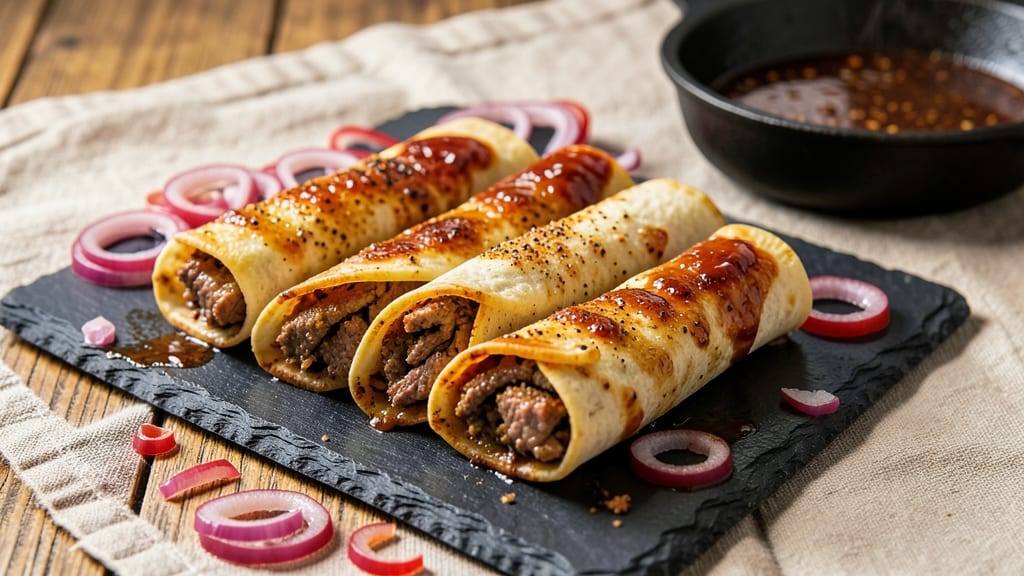 BBQ Beef Sticks Recipe: Charred Tortilla-Wrapped Tenderness with Smoky Cumin Heat