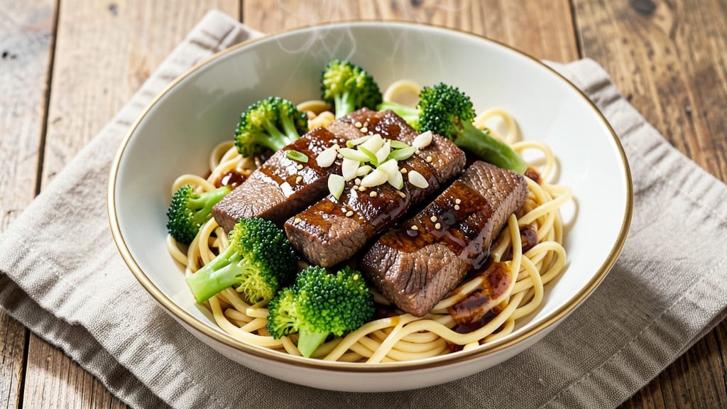 Beef and Broccoli Chow Mein Recipe: Stir-Fry Crunch With Soy-Ginger Glaze