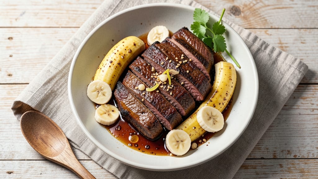 Beef and Banana Bowl Recipe: Sweet-Savory Fusion With Crispy Topping