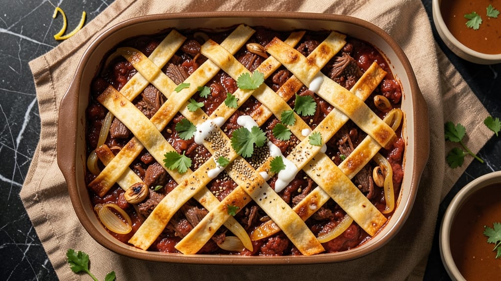 Baked Beef Chili Relleno Casserole Recipe: Smoky Cumin and Charred Tortilla Crunch Fusion *(Rejected Duplicate)*