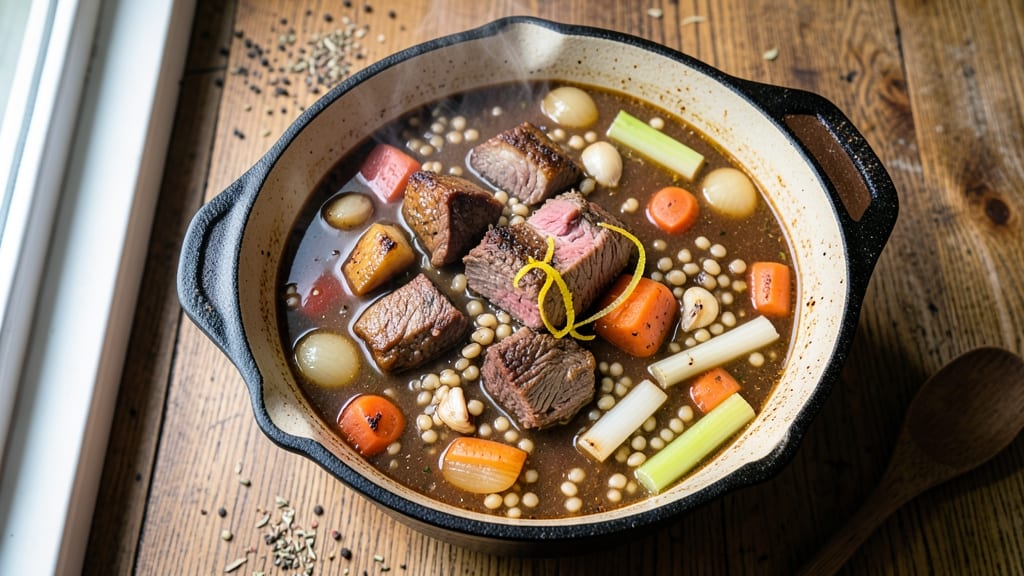 Beef Barley Soup Recipe Dutch Oven: Slow-Simmered Depth With Hearty Meat and Pearl Barley