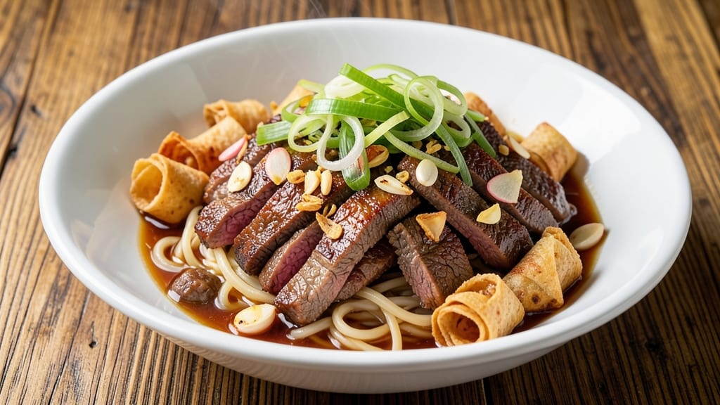 Beef Batchoy Recipe: Crispy Tortilla Crowns Over Silky Egg Noodles