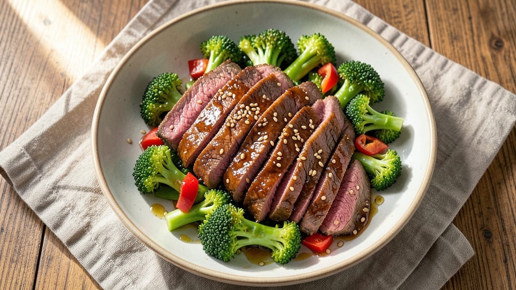 Beef and Broccoli Salad Recipe: Crispy Sesame-Dressed Protein-Packed Bite