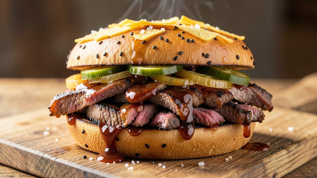 A&W BBQ Beef Sandwich Recipe: Charred Tortilla Crunch Over Smoky Cumin Cheese