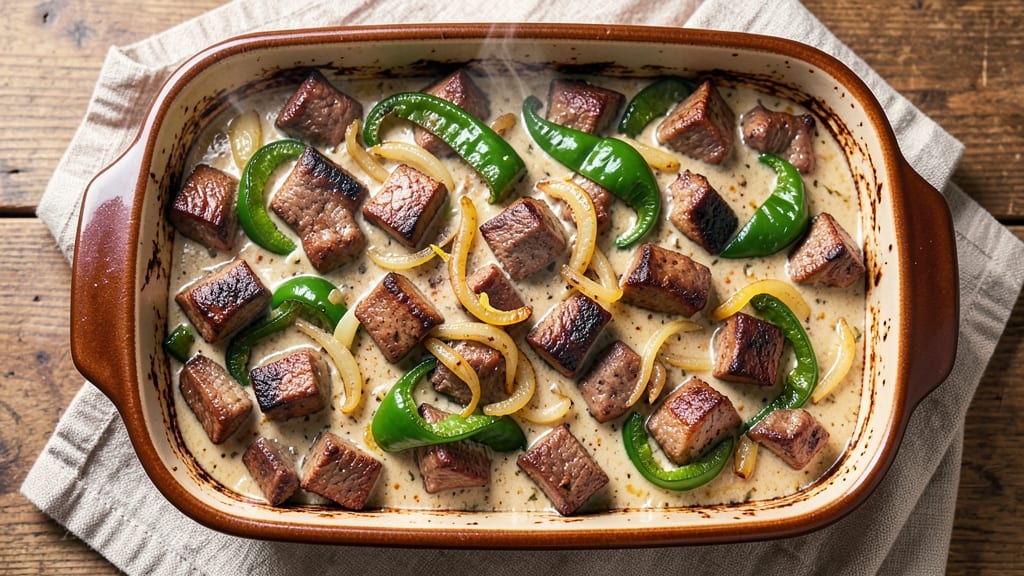 Beef and Green Pepper Casserole Recipe: One-Pan Cheesy Crunch with Tender Bites