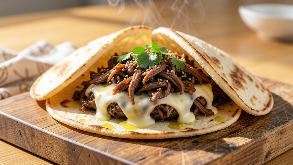 Beef Barbacoa Grilled Cheese Recipe: Smoky Tortilla Crunch Meets Melty Cheese Rivers