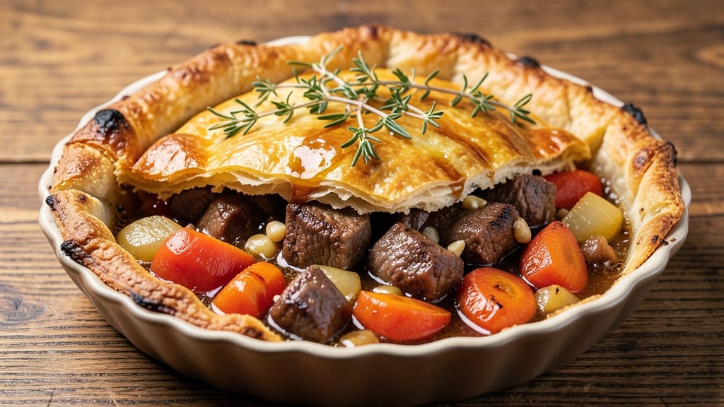 Beef and Beer Pie Recipe: Rich Gravy, Flaky Top, and Deep Flavor