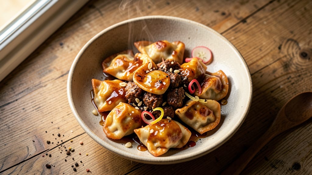 Baked Beef Wonton Recipe: Golden Crusts and Silky Fillings