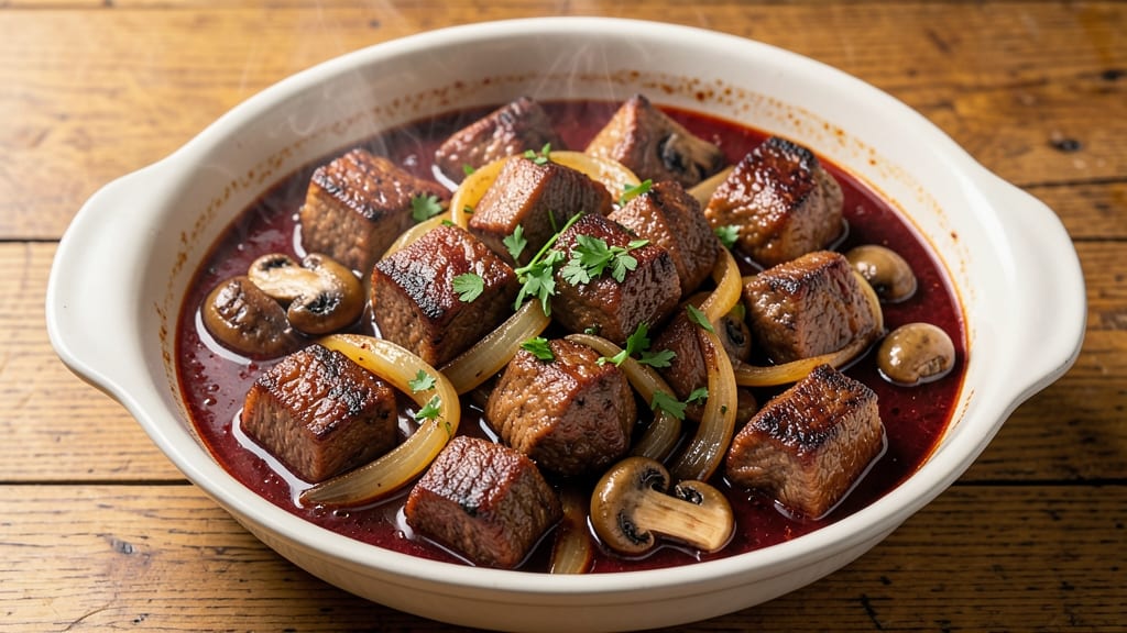 Basic Beef Bourguignon Recipe: Deep Red Wine Braise With Mushroom Richness