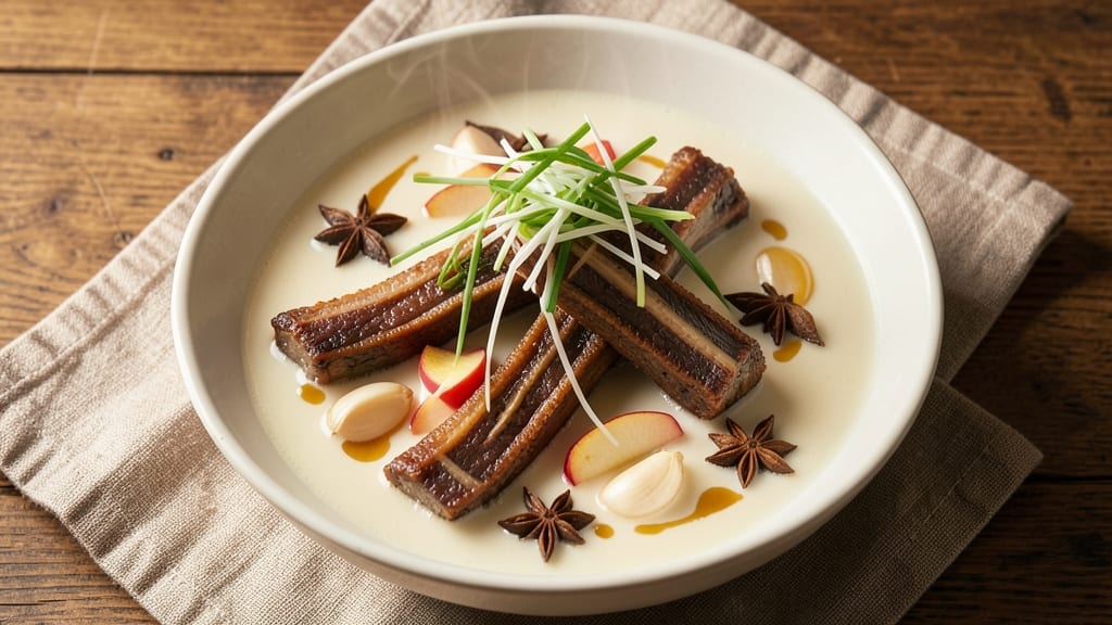 Asian Beef Bone Soup Recipe: Marrow-Rich Broth with Silky Noodles