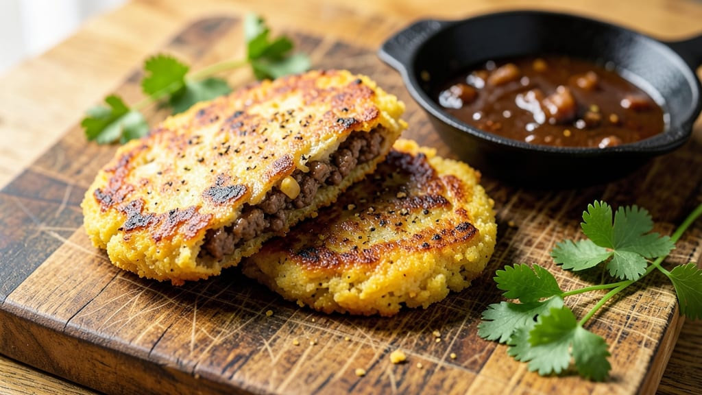 Beef Arepas Recipe: Crispy Tortilla Crusts With Juicy Ground Beef Filling