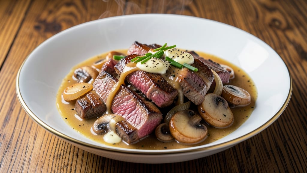Authentic Beef Stroganoff Recipe From Scratch: Smooth Mushroom Sauce With Tender Beef Ribbons