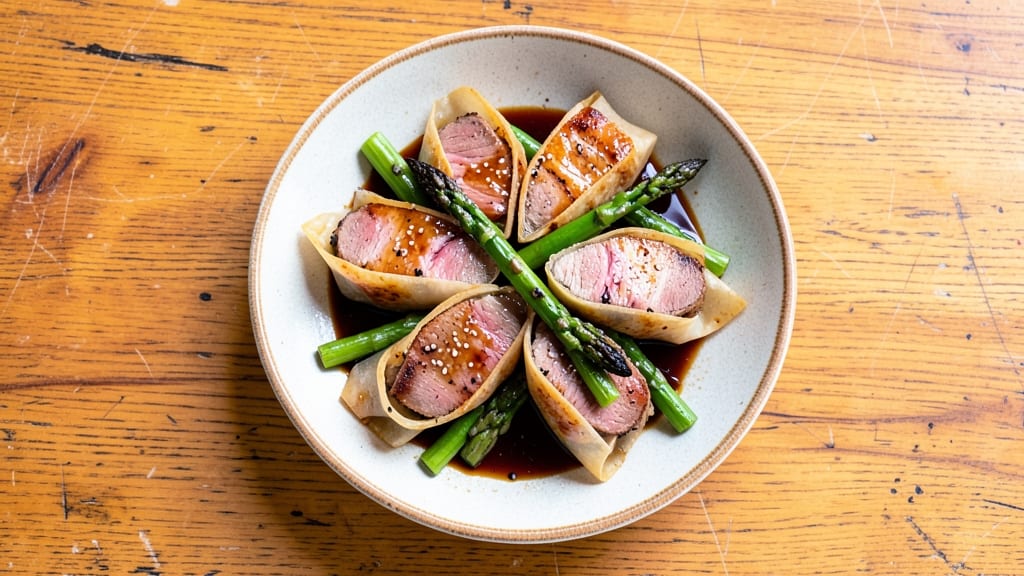 Beef Asparagus Rolls Recipe: Crispy Wraps Stuffed With Savory Beef and Bright Greens