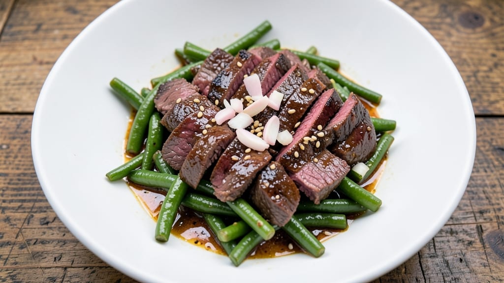 Beef and String Beans Stir Fry Recipe: Wok-Seared Beef with Crunchy Green Bean Bites