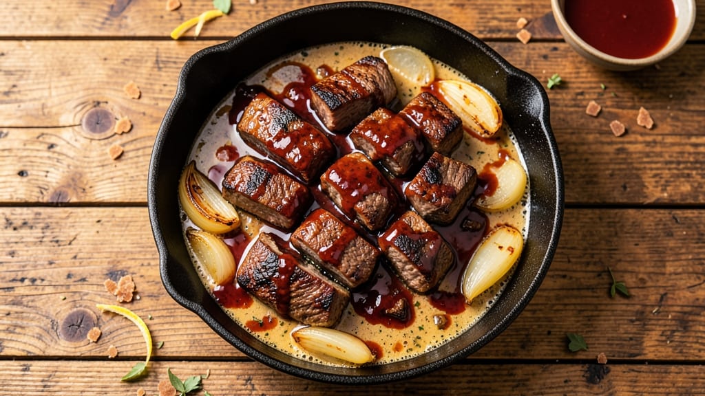 BBQ Beef Casserole Recipe: Slow-Braised Beef and Caramelized Onions in One Pan
