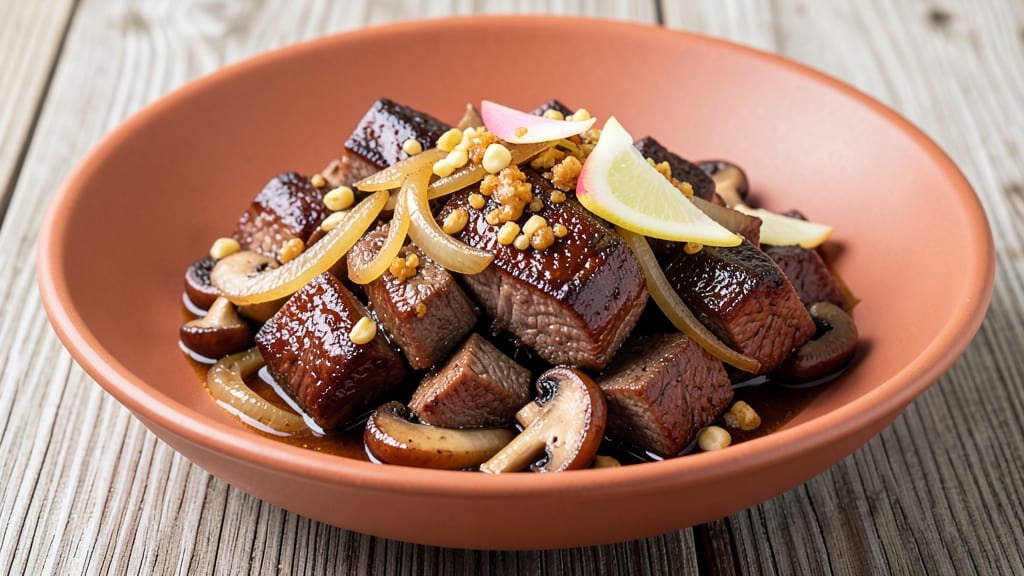Beef and Mushroom Recipe Filipino Style: Soy-Ginger Simmered Umami Richness