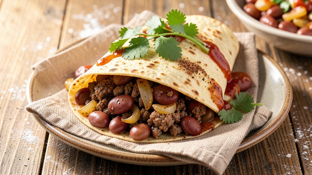 Authentic Beef and Bean Burritos Recipe: Smoky Cumin Tortilla Crunch With Melty Cheese