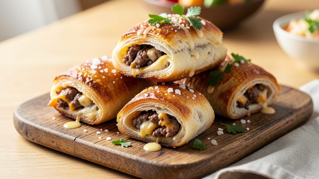 Beef and Cheese Piroshki Recipe: Golden Crusts Stuffed With Melty Cheese and Savory Beef