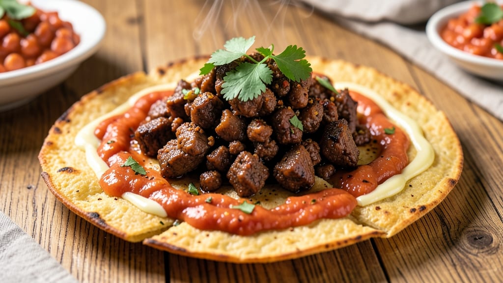 Beef and Bean Tostadas Recipe: Crispy Tortilla Bases Loaded With Smoky Cumin Filling