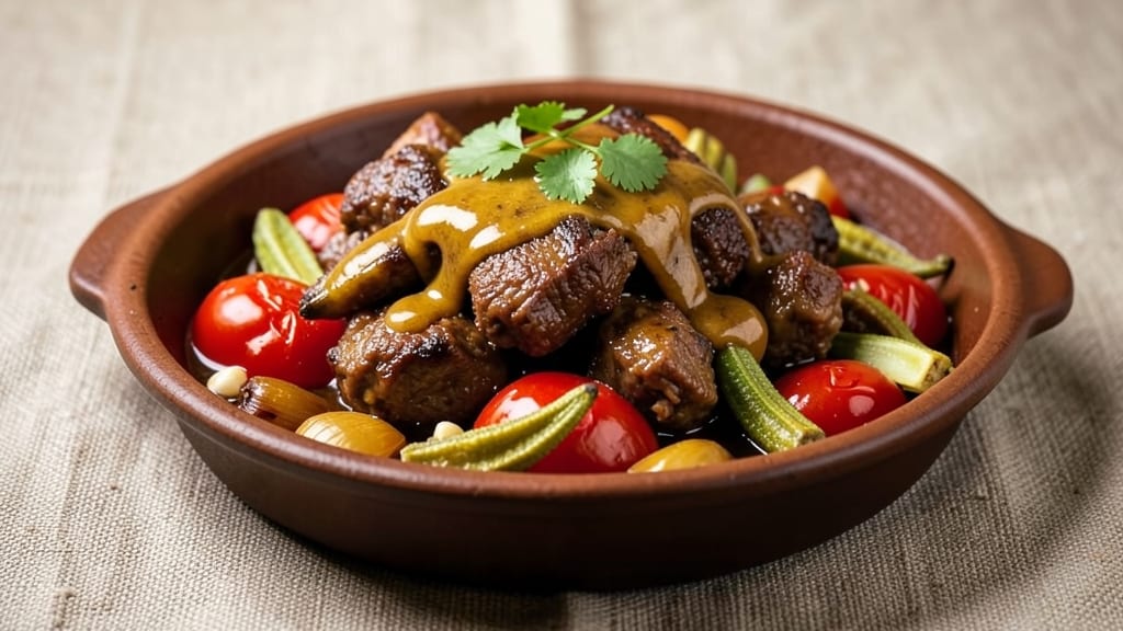 Bangladeshi Beef Tehari Recipe: Deep-Spiced Tomato and Okra Simmered to Rich Perfection