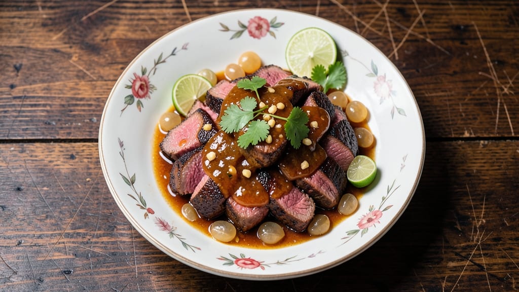 Authentic Beef Lok Lak Recipe: Wok-Fired Tender Bites with Tangy Lime Zing