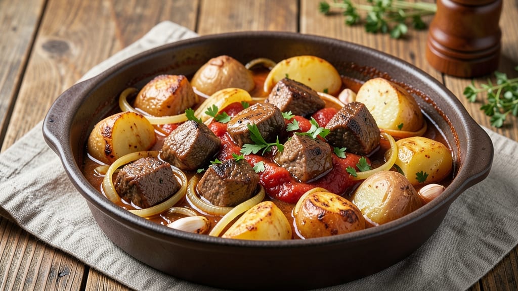Beef and Potato Goulash Recipe: Paprika-Infused Richness in One Pot