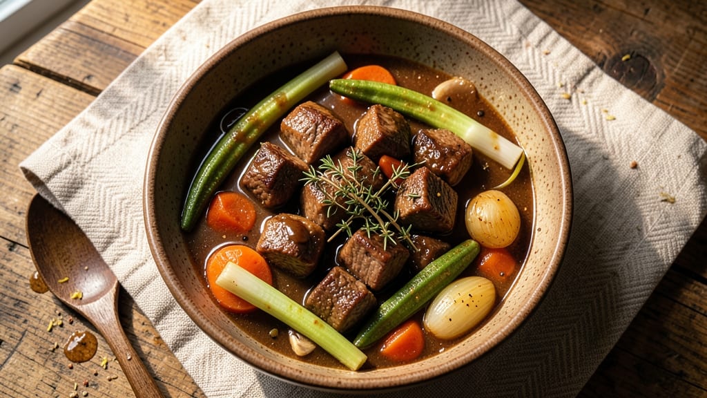 African American Beef Stew Recipe: Slow-Simmered Spice and Okra Thickened Richness