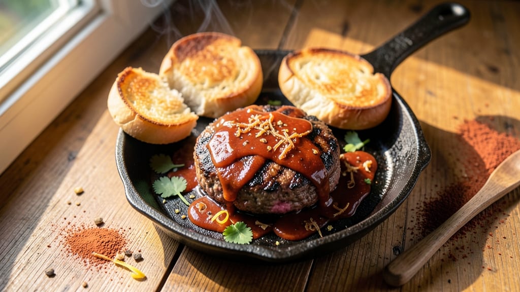 BBQ Beef Patties Recipe: Smoky Charred Crust With Juicy Centers