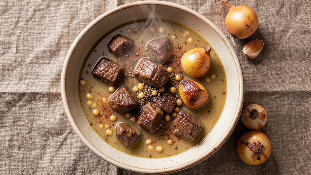 Beef and Hominy Soup Recipe: Smoky Cumin and Charred Corn Depth in One Pot
