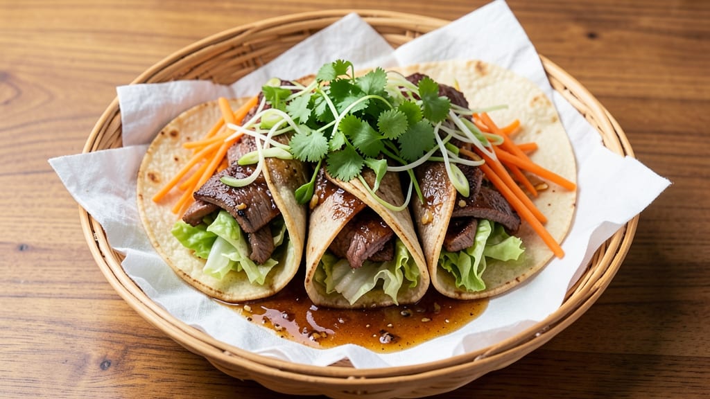 Asian Beef Rolls Recipe: Crispy Tortilla Wraps with Sweet Chili Kick