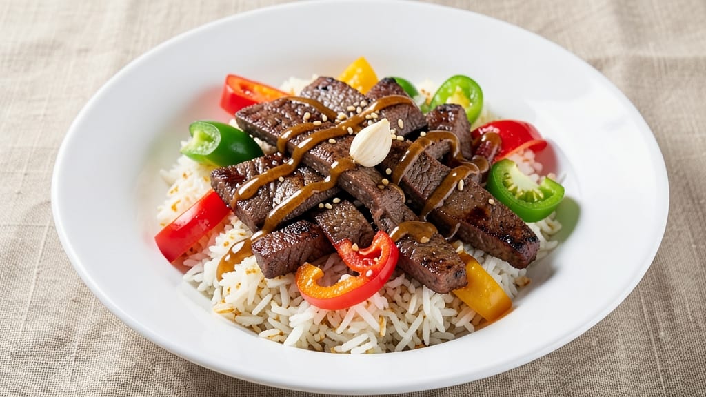 Beef and Pepper Rice Bowl With Hoisin Sauce Recipe: Sweet-Savory Stir-Fry With Umami Depth