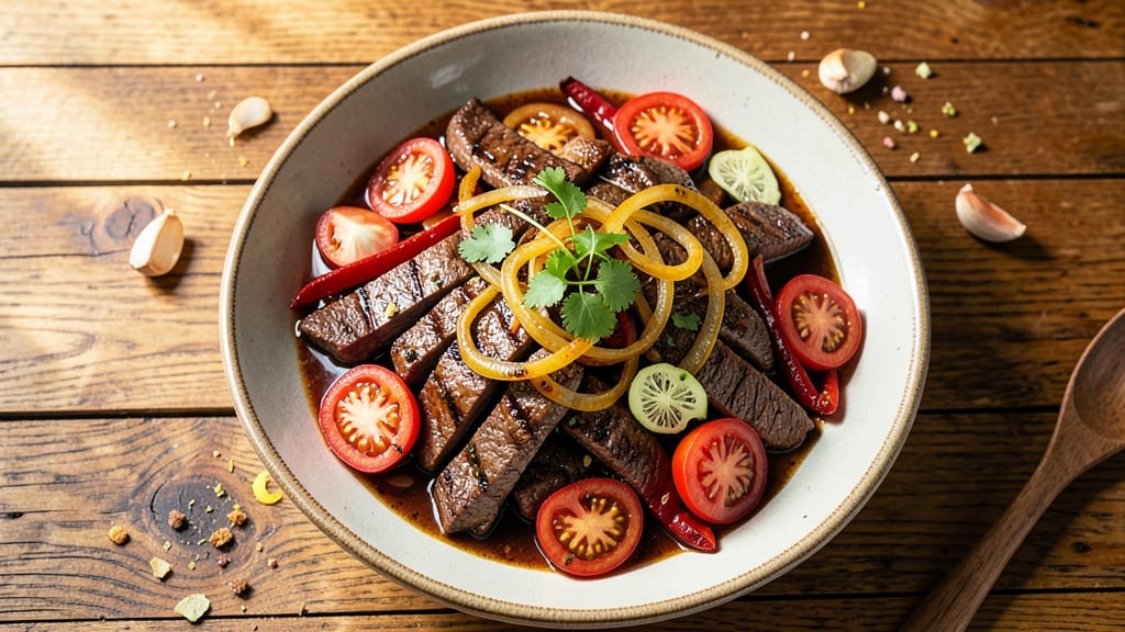 Beef and Tomato Stir Fry Recipe: Wok-Seared Umami with Charred Bell Pepper Crunch
