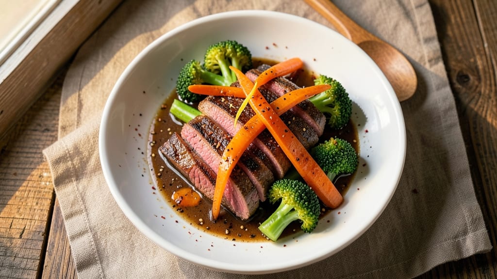 Beef and Broccoli with Carrots Recipe: Wok-Seared Crispy Edges and Sweet-Savory Sauce