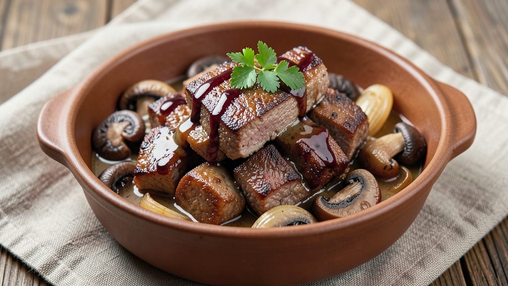 Beef and Mushroom Pressure Cooker Recipe: Ultra-Tender Meat and Earthy Mushrooms in 25 Minutes