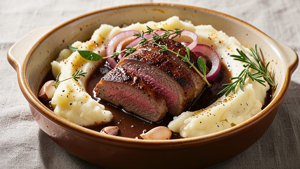Beef and Mash Recipe: Slow-Braised Beef with Cloud-Like Potatoes