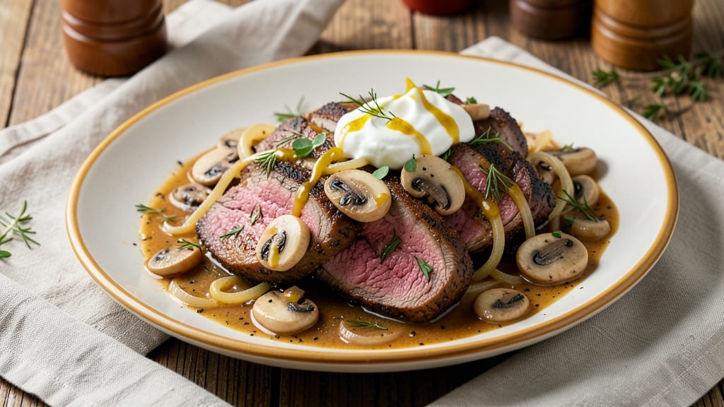 Beef and Mushroom Stroganoff Recipe Slow Cooker: Creamy Sour Cream Velouté With Tender Beef