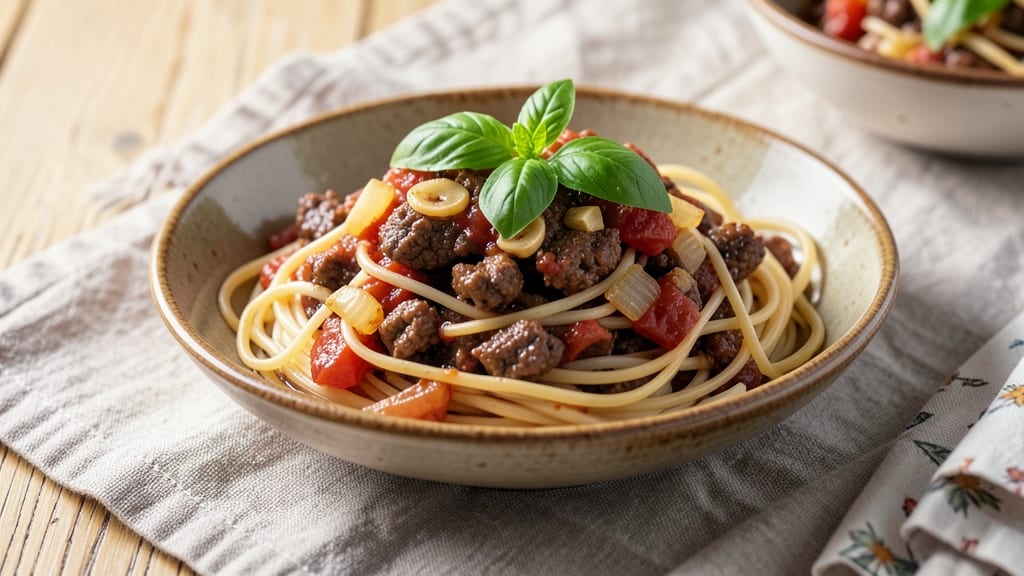 Angel Hair Pasta and Ground Beef Recipe: One-Pot Italian Comfort in 25 Minutes