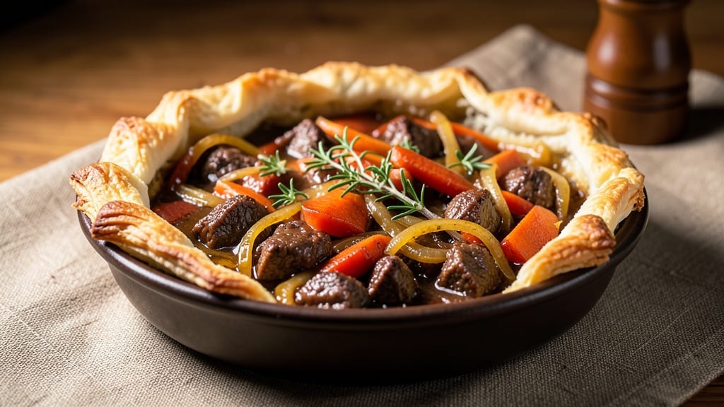 Baked Beef Pies Recipe: Flaky Crusts Hugging Savory Beef Filling