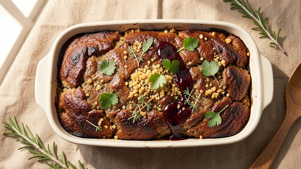 Beef and Lamb Meatloaf Recipe: Dual-Protein Crust With Herbed Crunch