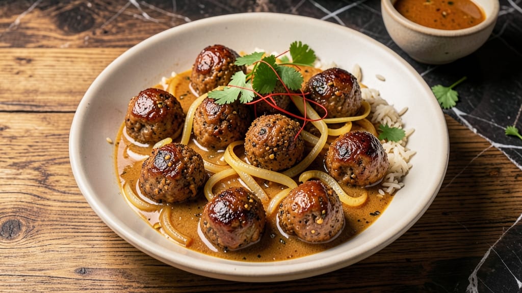 Beef Ball Curry Recipe: Spiced Meatballs in Fragrant Coconut Gravy